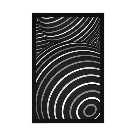 POSTER – SFERE IN BIANCO E NERO - NERO E BIANCO - POSTER