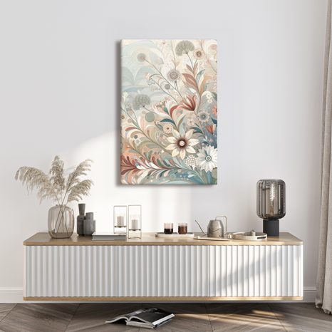 OBRAZ ELEGANTNÍ KVĚTY V JEMNÝCH LINIÍCH - PICTURES FLOWERS - PICTURES