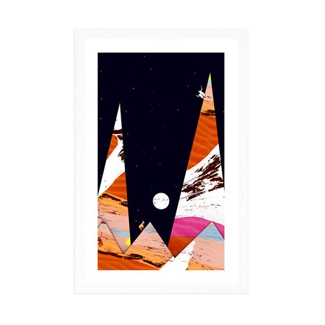 POSTER MIT PASSEPARTOUT PYRAMIDEN DES NAHEN OSTENS - MOTIVE AUS UNSERER WERKSTATT - POSTER