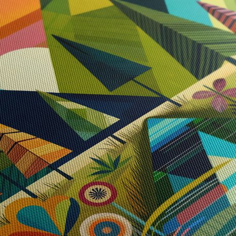 OBRAZ BAREVNÉ HORY A STROMY - OBRAZY HORY - OBRAZY