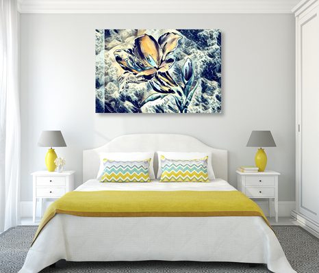 OBRAZ ABSTRAKTNÍ UMĚLECKÝ KVĚT - OBRAZY KVĚTŮ - OBRAZY