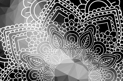 ΣΤΟΙΧΕΊΑ ΕΙΚΌΝΑΣ MANDALAS ΣΕ ΑΣΠΡΌΜΑΥΡΟ - ΠΊΝΑΚΕΣ ΑΣΠΡΌΜΑΥΡΕΣ - ΠΊΝΑΚΕΣ