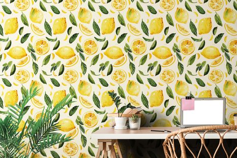 SAMOLEPIACA TAPETA SVIEŽE CITRÓNY - SAMOLEPIACE TAPETY - TAPETY