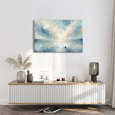 OBRAZ TICHO MODRÉ HLADINY - OBRAZY MOŘE A PLÁŽ - OBRAZY