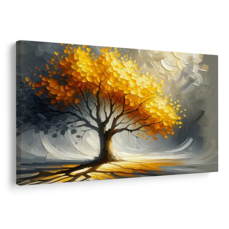 WANDBILD HERBSTLICHER LEBENSBAUM IM GLANZ - BILDER BÄUME DES LEBENS - BILDER