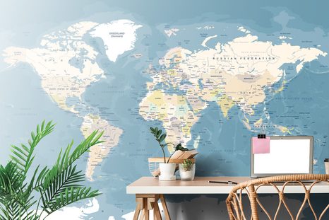 TAPETA ŠTÝLOVÁ VINTAGE MAPA SVETA - TAPETY MAPY - TAPETY
