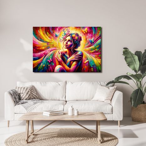 OBRAZ KOUZELNÁ ŽENA S MOTÝLY - OBRAZY ŽENY - OBRAZY