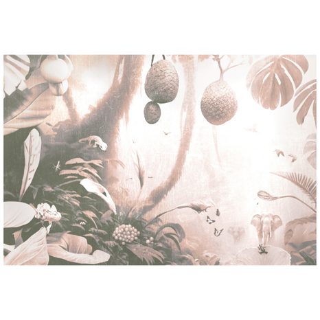 TAPET AUTOADEZIV JUNGLE CU ATINGERE VINTAGE - TAPETE AUTOADEZIVE - TAPETURI