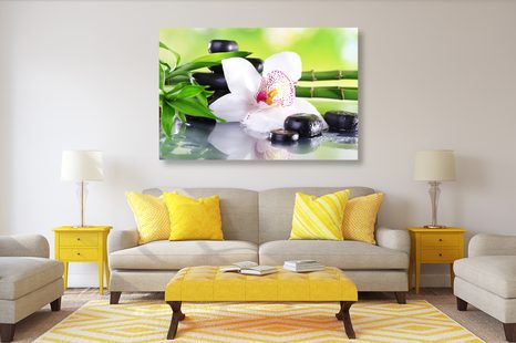 КАРТИНА НА ПЛАТНО – ЯПОНСКА ОРХИДЕЯ - ФЪН ШУЙ КАРТИНИ - КАРТИНИ