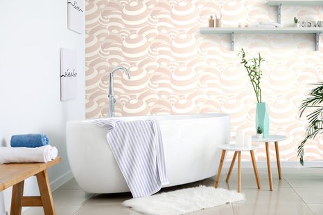 TAPETA NĚŽNÁ RŮŽOVÁ ABSTRAKCE - VZOROVANÉ TAPETY - TAPETY