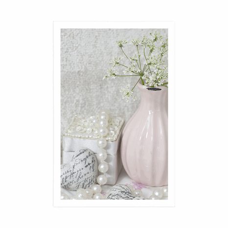 POSTER – NATURA MORTA SHABBY CHIC DI LUSSO - VINTAGE E RETRÒ - POSTER