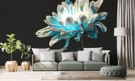 SAMOLEPÍCÍ TAPETA SEDMIKRÁSKA NA ČERNÉM POZADÍ - SAMOLEPÍCÍ TAPETY - TAPETY