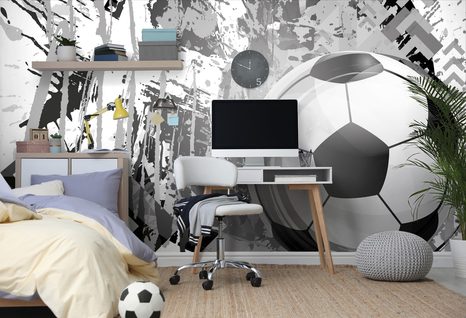 SELF ADHESIVE WALLPAPER GRAY VICTORY BALL - SELF-ADHESIVE WALLPAPERS - WALLPAPERS