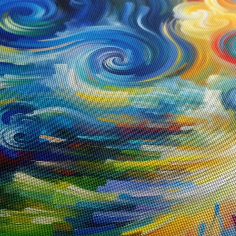 OBRAZ DYNAMICKÉ BAREVNÉ PROUDY - ABSTRAKTNÍ OBRAZY - OBRAZY