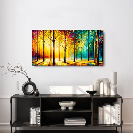 OBRAZ SLUNEČNÝ LES - OBRAZY LES - OBRAZY