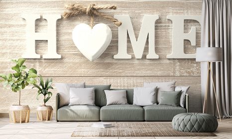 CARTA DA PARATI – SCRITTA HOME IN STILE VINTAGE - CARTA DA PARATI - 🔥 SVENDITA TOTALE