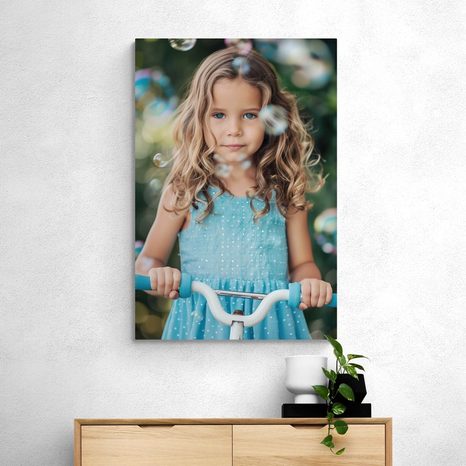 OBRAZ HOLČIČKA NA KOLOBĚŽCE - DOVIDO CHALLENGE - OBRAZY