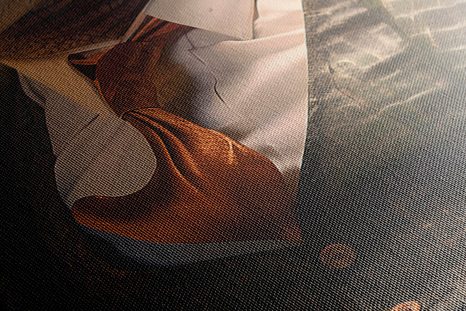 QUADRO SU TELA – GANGSTER ANIMALE COCCODRILLO - QUADRI DI GANGSTER ANIMALI - STAMPE E QUADRI