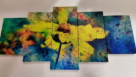 КАРТИНИ ОТ 5 ЧАСТИ – ЖЪЛТ ЦВЯТ С ВИНТИДЖ НЮАНС - ВИНТИДЖ И РЕТРО КАРТИНИ - КАРТИНИ