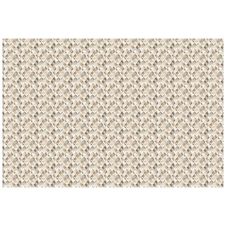 TAPETE BEIGE GEOMETRIE MIT 3D-EFFEKT - GEMUSTERTE TAPETEN - TAPETEN