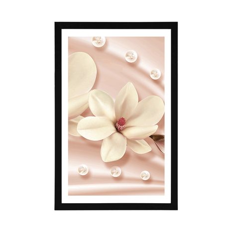 AFFICHE – MAGNOLIA LUXUEUX - FLEURS - AFFICHES