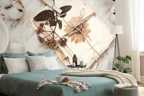 CARTA DA PARATI AUTOADESIVA – COLLEZIONE DI VECCHIE FOGLIE - CARTA DA PARATI AUTOADESIVE - CARTA DA PARATI