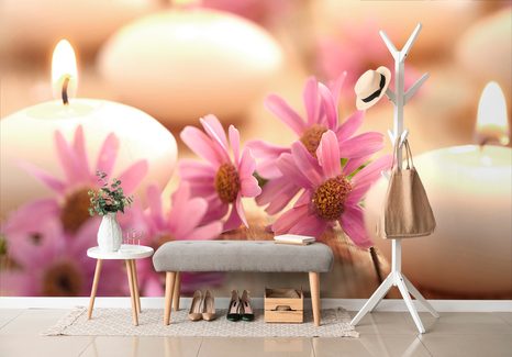 FOTOTAPETA ROMANTIKA SE SVÍČKAMI - TAPETY FENG SHUI - TAPETY