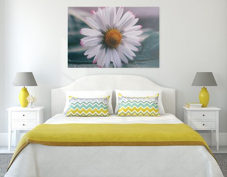 КАРТИНА НА ПЛАТНО – ПРЕКРАСНА МАРГАРИТКА - КАРТИНИ С ЦВЕТЯ - КАРТИНИ