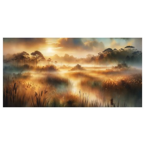 OBRAZ MLHA V RÁKOSÍ - OBRAZY VÝCHOD A ZÁPAD SLUNCE - OBRAZY