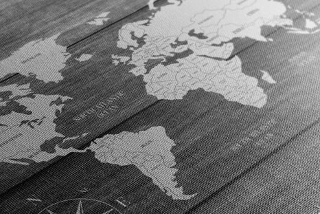 TABLOU HARTA CU FUNDALUL DE LEMN - TABLOURI CU HĂRȚI - TABLOURI