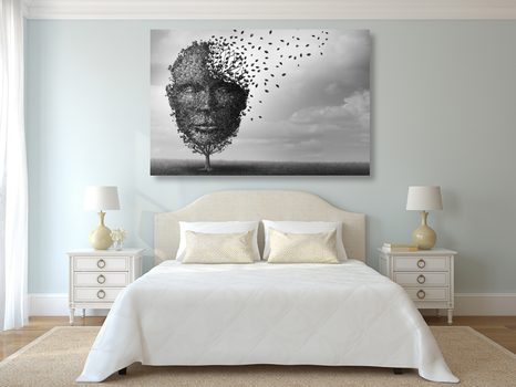 ΕΙΚΌΝΑ ΑΦΗΡΗΜΈΝΟ ΠΡΌΣΩΠΟ ΜΕ ΤΗ ΜΟΡΦΉ ΕΝΌΣ ΔΈΝΤΡΟΥ - ΠΊΝΑΚΕΣ ΑΣΠΡΌΜΑΥΡΕΣ - ΠΊΝΑΚΕΣ