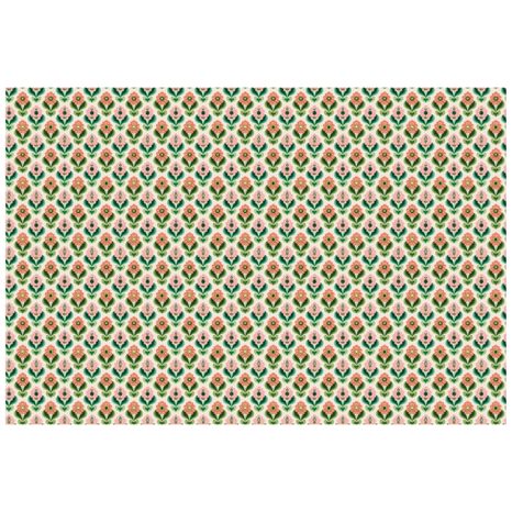 SAMOLJEPLJIVA TAPETA RETRO CVJETNI UZORAK U PASTELNIM TONOVIMA - TAPETE S UZORKOM - TAPETE