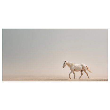 OBRAZ KLIDNÝ KŮŇ NA PÍSKU - OBRAZY KONĚ - OBRAZY