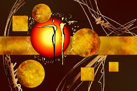 SAMOLEPÍCÍ TAPETA ETNO ZAMILOVANÝ PÁR - SAMOLEPÍCÍ TAPETY - TAPETY