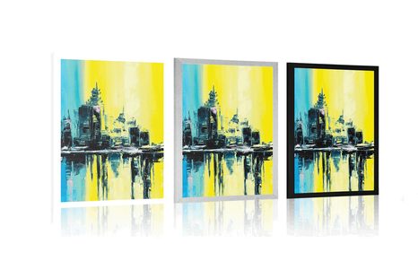 PLAKAT GRAD - ULJE NA PLATNU - GRADOVI - PLAKATI