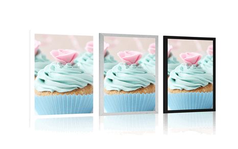 PLAGÁT FAREBNÉ SLADKÉ KOŠÍČKY - S KUCHYNSKÝM MOTÍVOM - PLAGÁTY