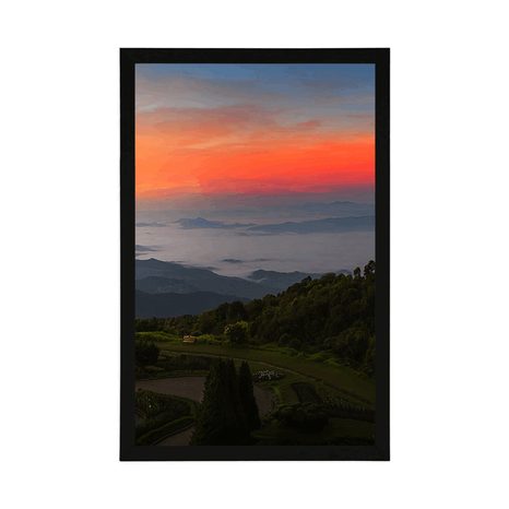 PLAGÁT VEČERNÝ ZÁPAD SLNKA NAD THAJSKOM - PRÍRODA - PLAGÁTY