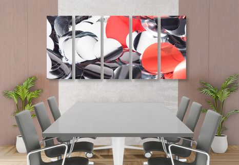 5-RÉSZES KÉP VIDÁM KONFETTI - CSENDÉLET KÉPEKEN - KÉPEK