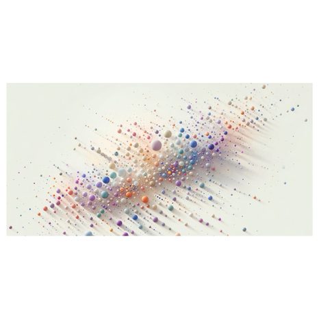 WANDBILD EXPLOSION BUNTER BLASEN AUF DER LEINWAND - WANDBILDER ABSTRAKTE FORMEN - BILDER