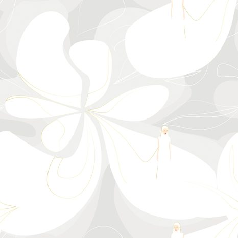 TAPETA ŽENSKÁ ABSTRAKCE - VZOROVANÉ TAPETY - TAPETY