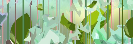 SLIKA ABSTRAKTNI LIST IZ RAJA - SLIKE DREVESA IN LISTI - SLIKE