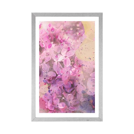AFFICHE – BRINDILLE ROSE DE FLEURS - FLEURS - AFFICHES