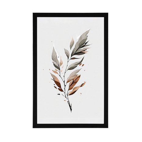 PLAKAT MINIMALISTIČKI LIST U POKRETU - BOTANIČKI - PLAKATI