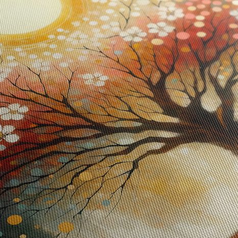 WANDBILD BAUM DES LEBENS UNTER DER SONNE - BILDER BÄUME DES LEBENS - BILDER