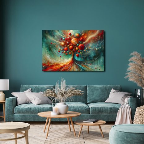 OBRAZ BAREVNÝ STROM ŽIVOTA - OBRAZY STROMY ŽIVOTA - OBRAZY