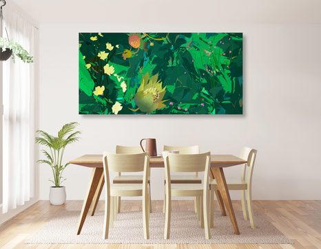 OBRAZ TAJEMSTVÍ DŽUNGLE - OBRAZY KVĚTŮ - OBRAZY