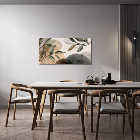 WANDBILD NATÜRLICHE ELEGANZ DER BLÄTTER - BILDER BÄUME UND LAUB - BILDER