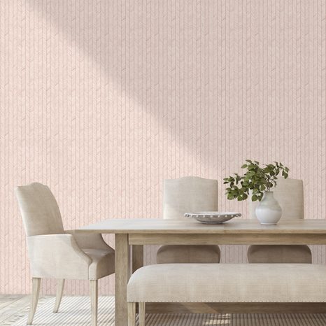 FOTOTAPETA JEMNÉ RŮŽOVÉ GEOMETRICKÉ VZORY - VZOROVANÉ TAPETY - TAPETY