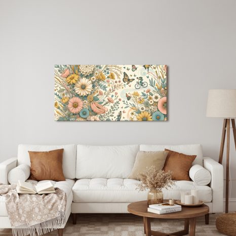 OBRAZ ROZKVETLÁ CYKLOSTEZKA - OBRAZY POLE A LOUKY - OBRAZY