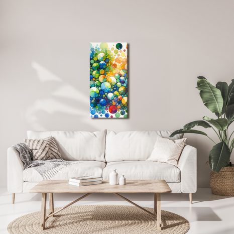 WANDBILD FARBIGE FANTASIEN - WANDBILDER ABSTRAKTE FORMEN - BILDER